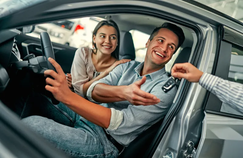 Schlüsselübergabe Auto